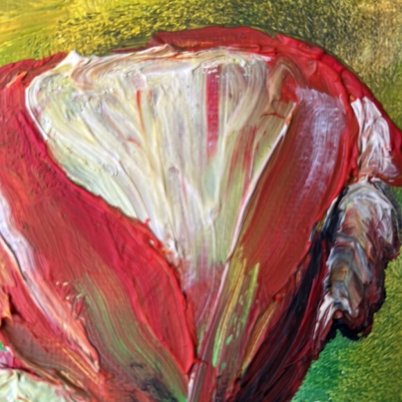 "Tulips".  oil on canvas, dimensions 51x41 cm.  pictures it’s my work. - Picture 5 of 7